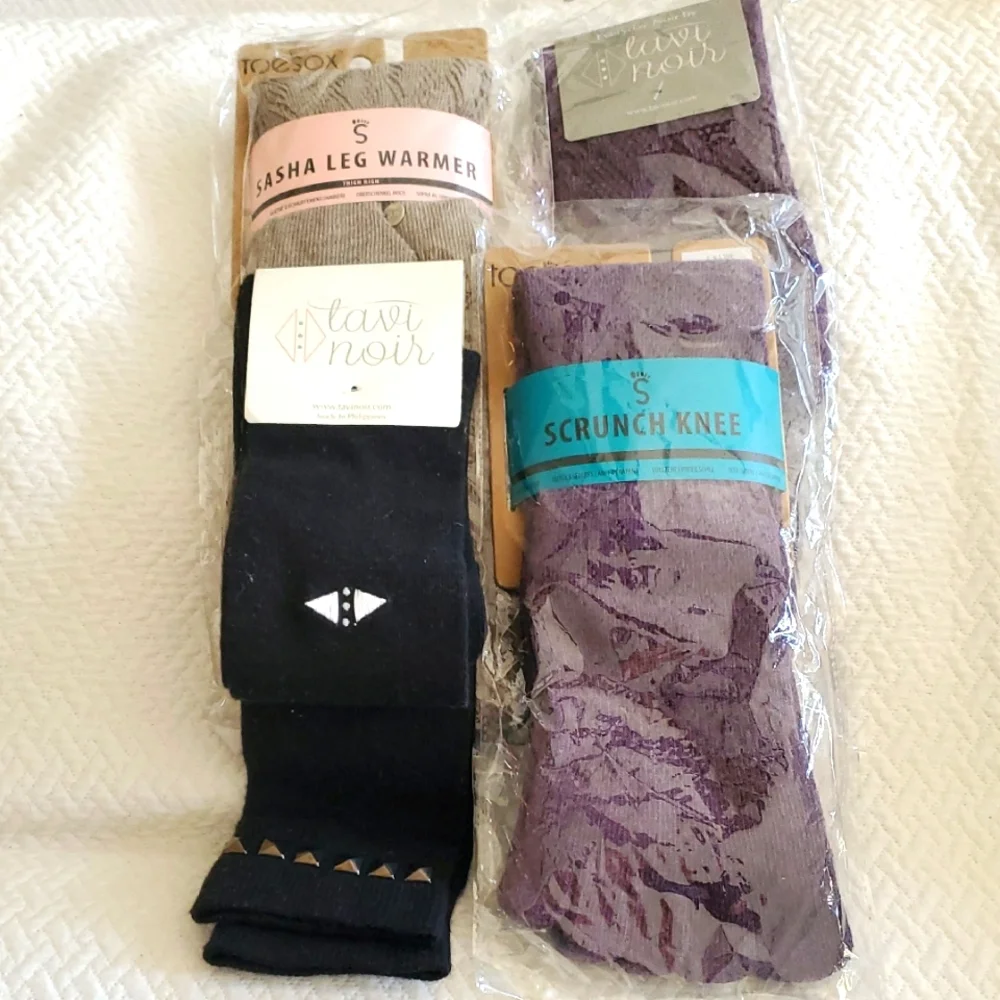 Toesox + Tavi Noir Sox & Leg Warmer Bundle NWT